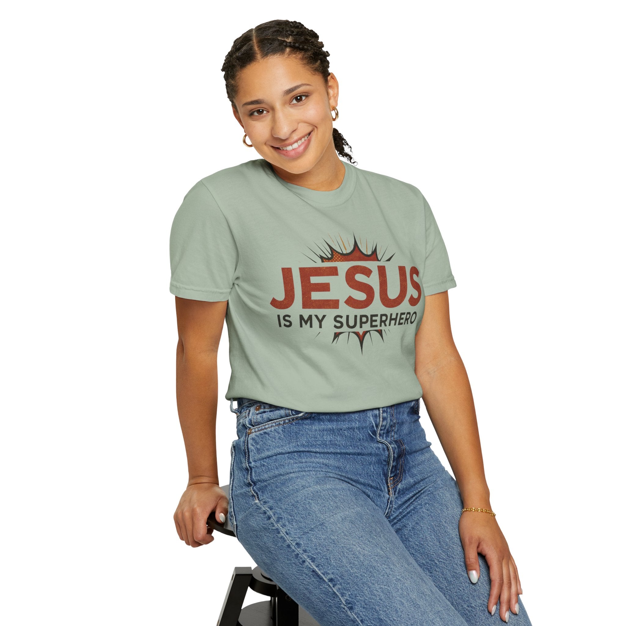 Jesus Is My Superhero T-shirt | Christian Faith Tee | Scripture Graphic