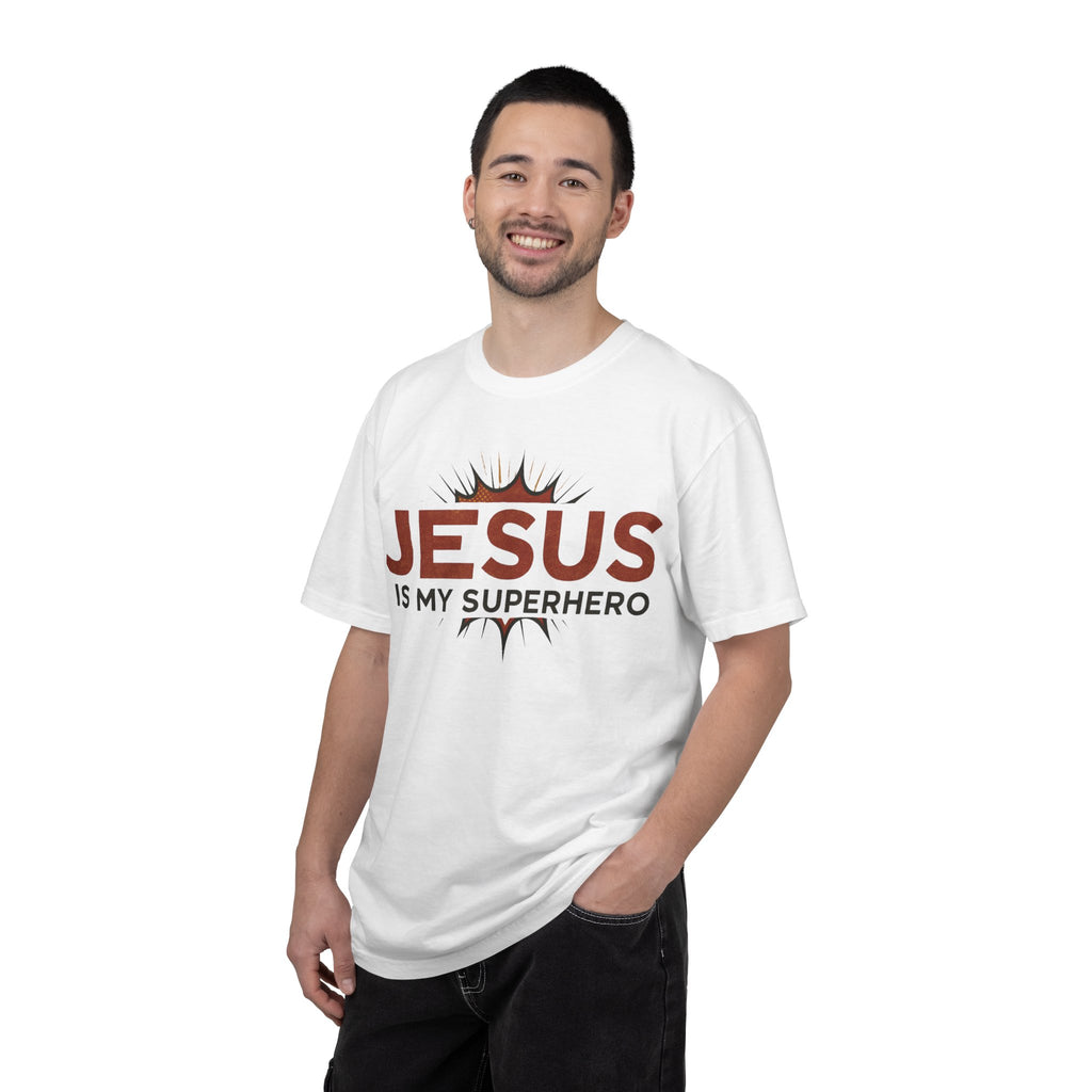 Jesus Is My Superhero T-shirt | Christian Faith Tee | Scripture Graphic