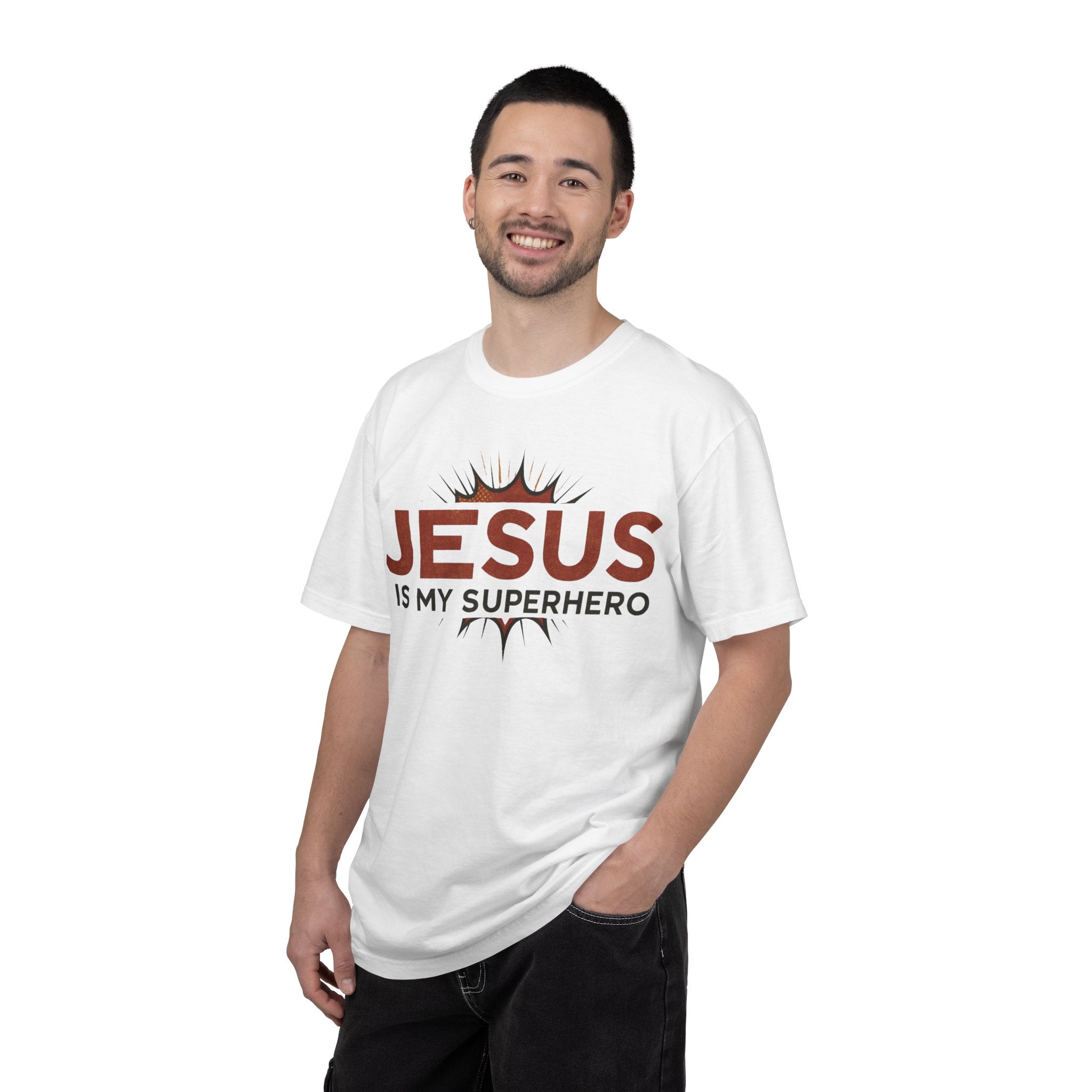 Jesus Is My Superhero T-shirt | Christian Faith Tee | Scripture Graphic