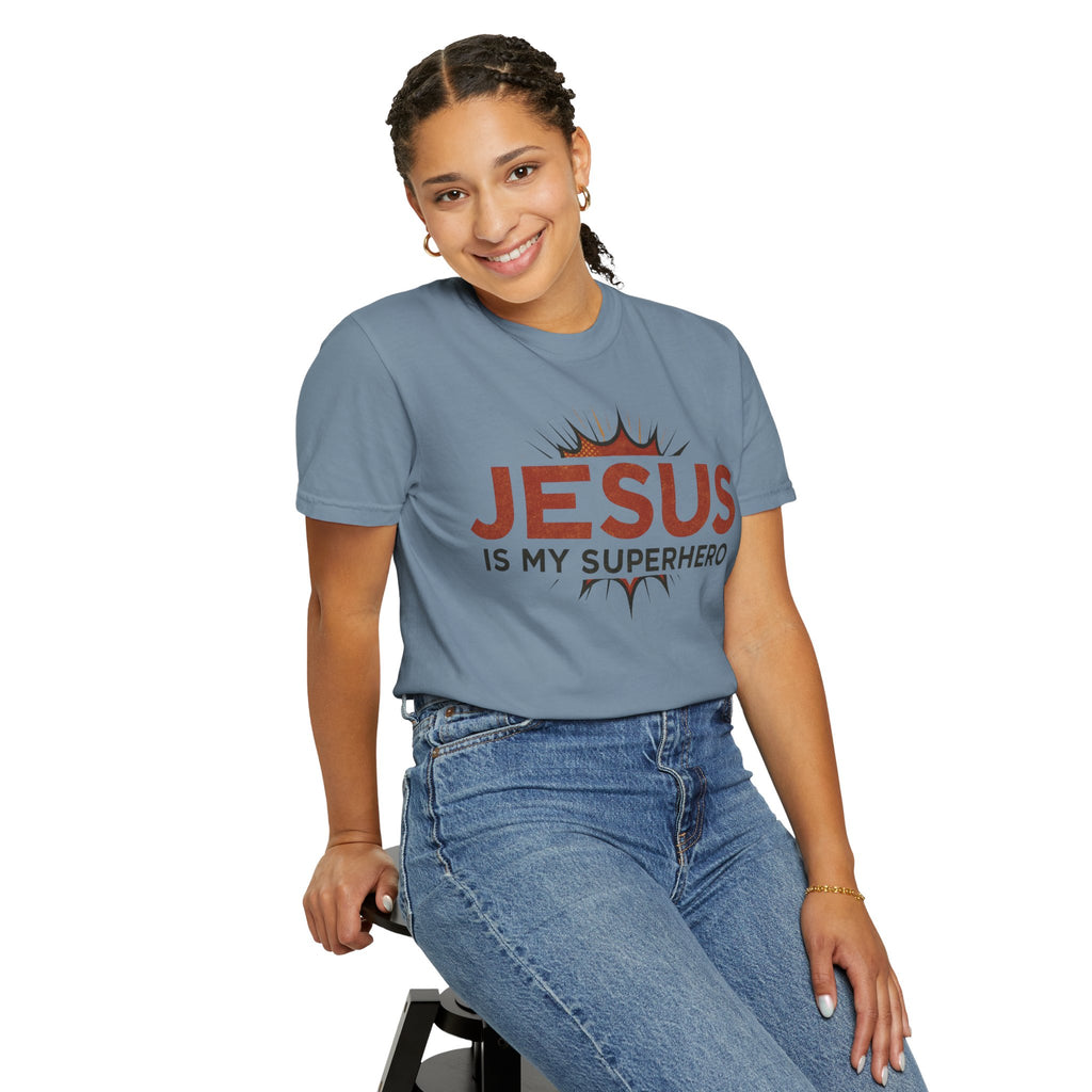 Jesus Is My Superhero T-shirt | Christian Faith Tee | Scripture Graphic