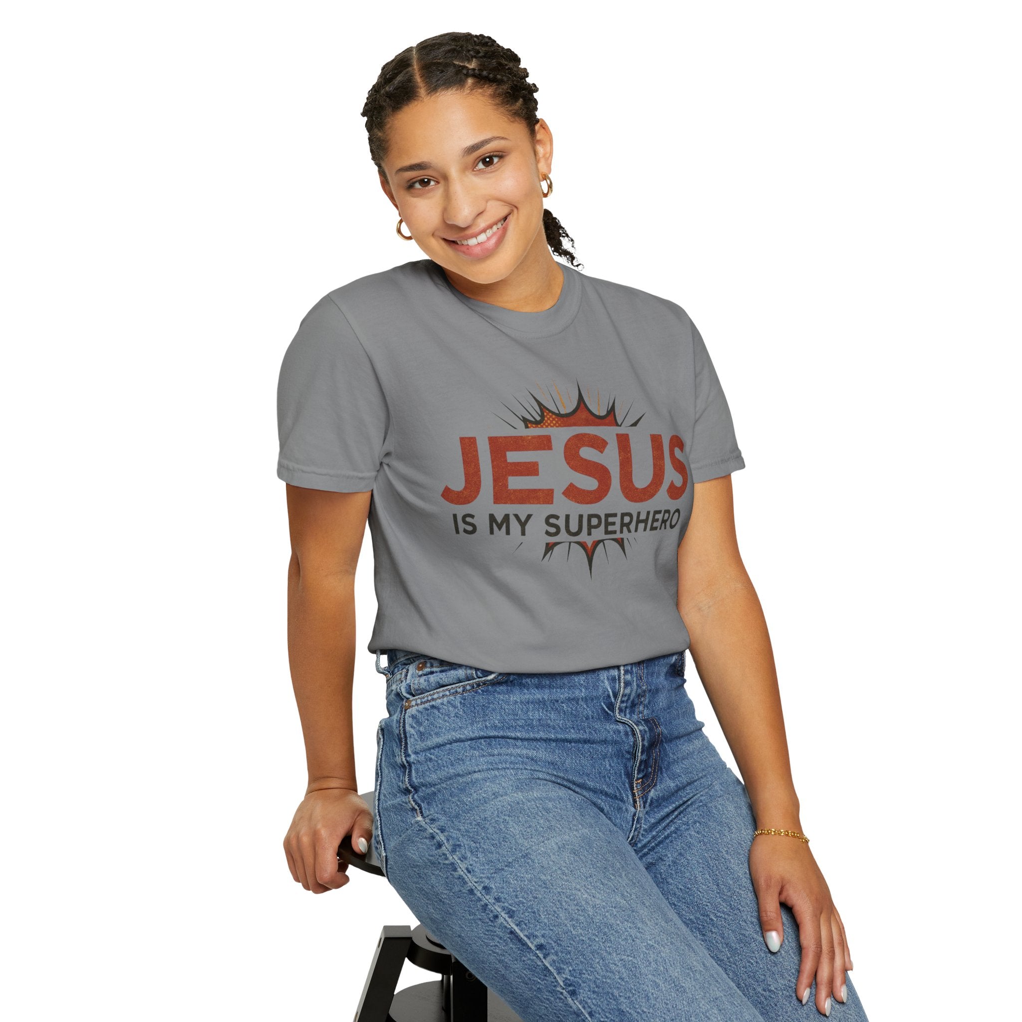 Jesus Is My Superhero T-shirt | Christian Faith Tee | Scripture Graphic