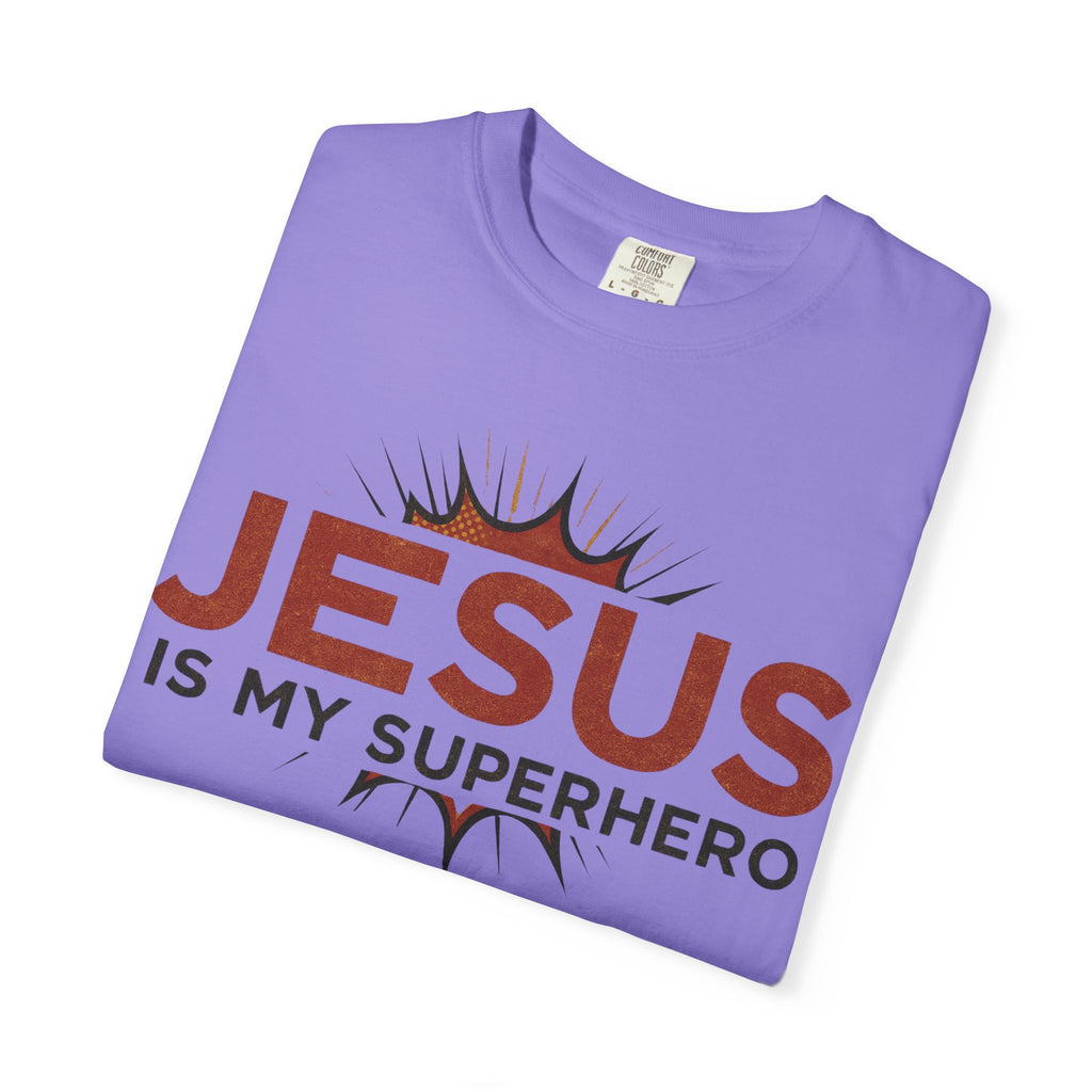Jesus Is My Superhero T-shirt | Christian Faith Tee | Scripture Graphic