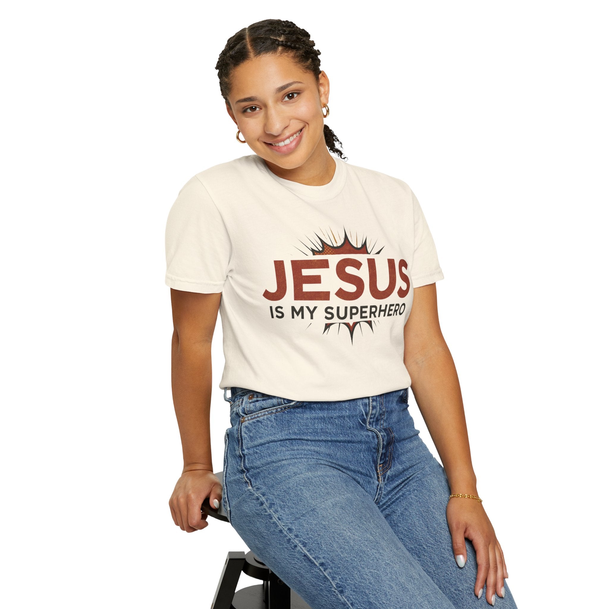 Jesus Is My Superhero T-shirt | Christian Faith Tee | Scripture Graphic