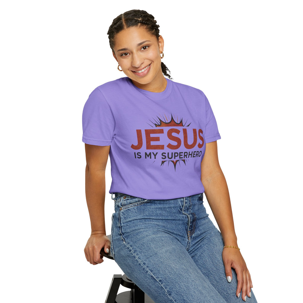 Jesus Is My Superhero T-shirt | Christian Faith Tee | Scripture Graphic