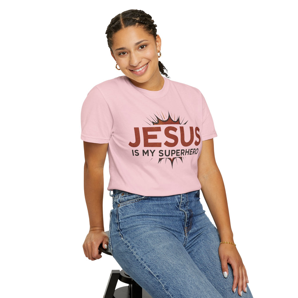 Jesus Is My Superhero T-shirt | Christian Faith Tee | Scripture Graphic