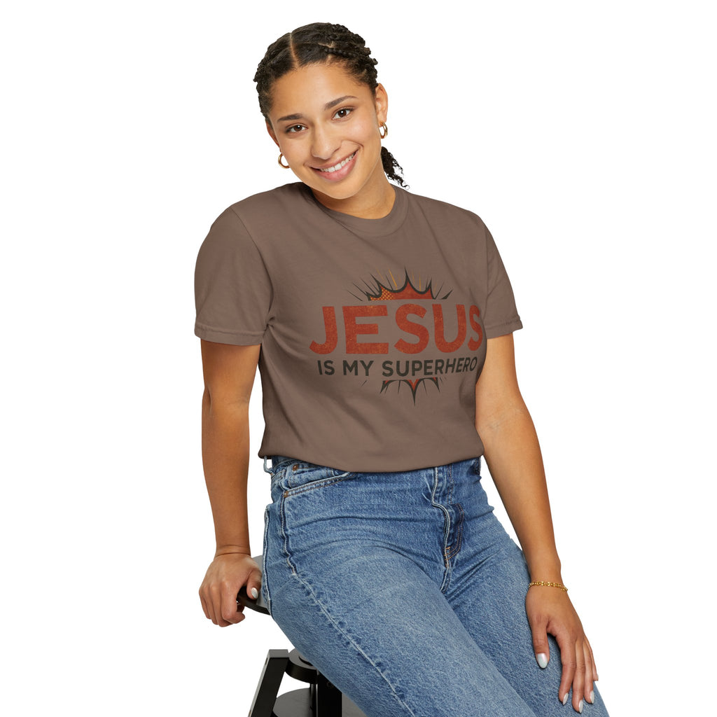 Jesus Is My Superhero T-shirt | Christian Faith Tee | Scripture Graphic